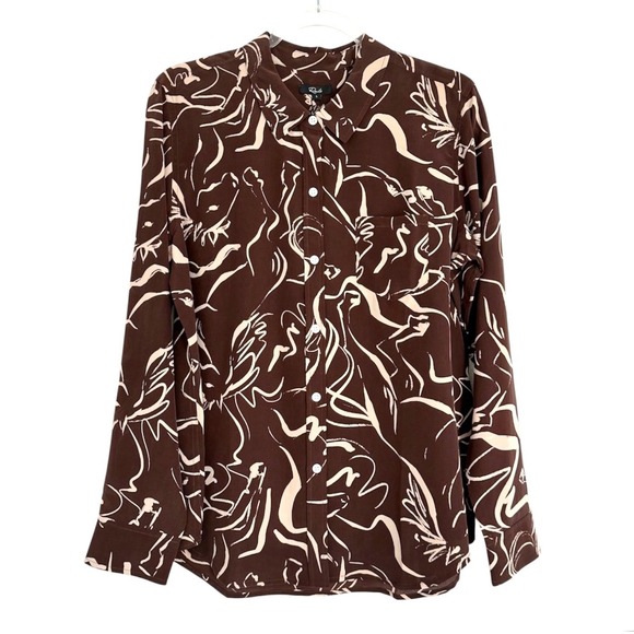 NWT Rails Kate Silk Shirt L - Picture 4 of 8